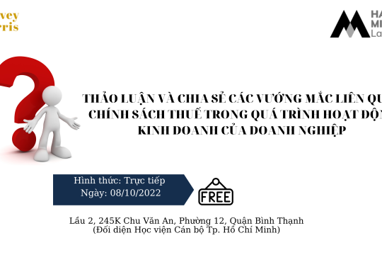 SỰ KIỆN HỘI THẢO NGÀY 8/10/22